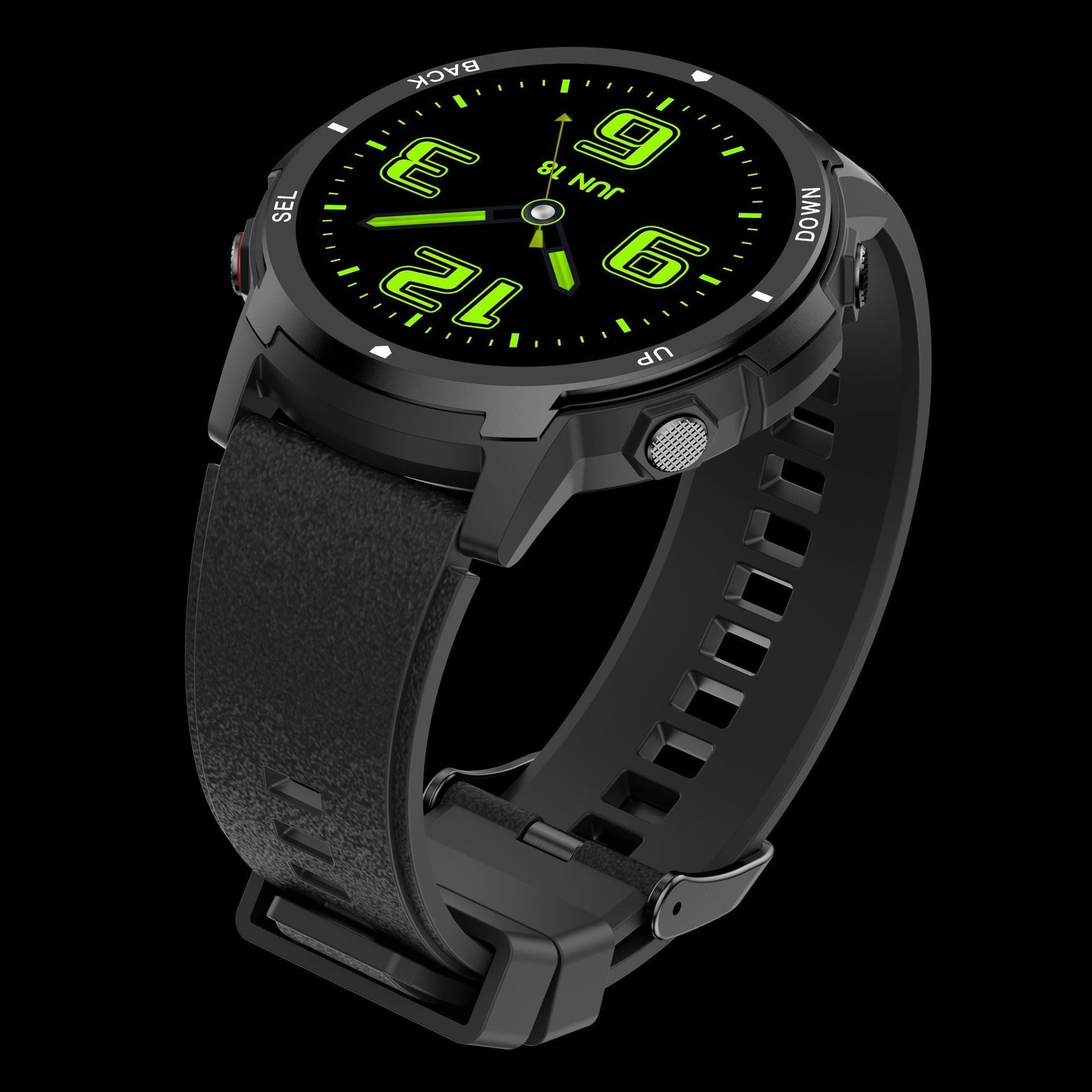 S52 smartwatch display showing activity metrics
