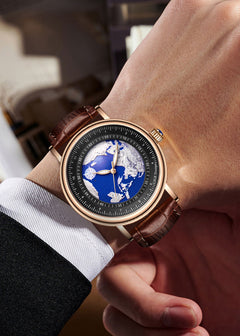 LIGE quartz watch front view