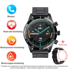 Elegant smartwatch with black and silver options