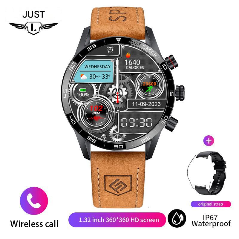 Stylish smartwatch on wrist