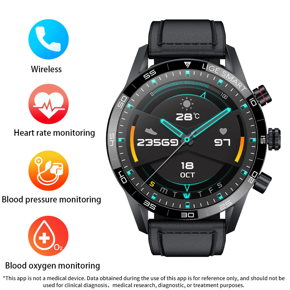 Men's smartwatch with multiple functions