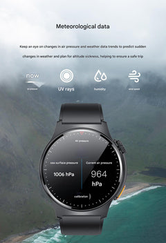 QW49 smartwatch displaying heart rate