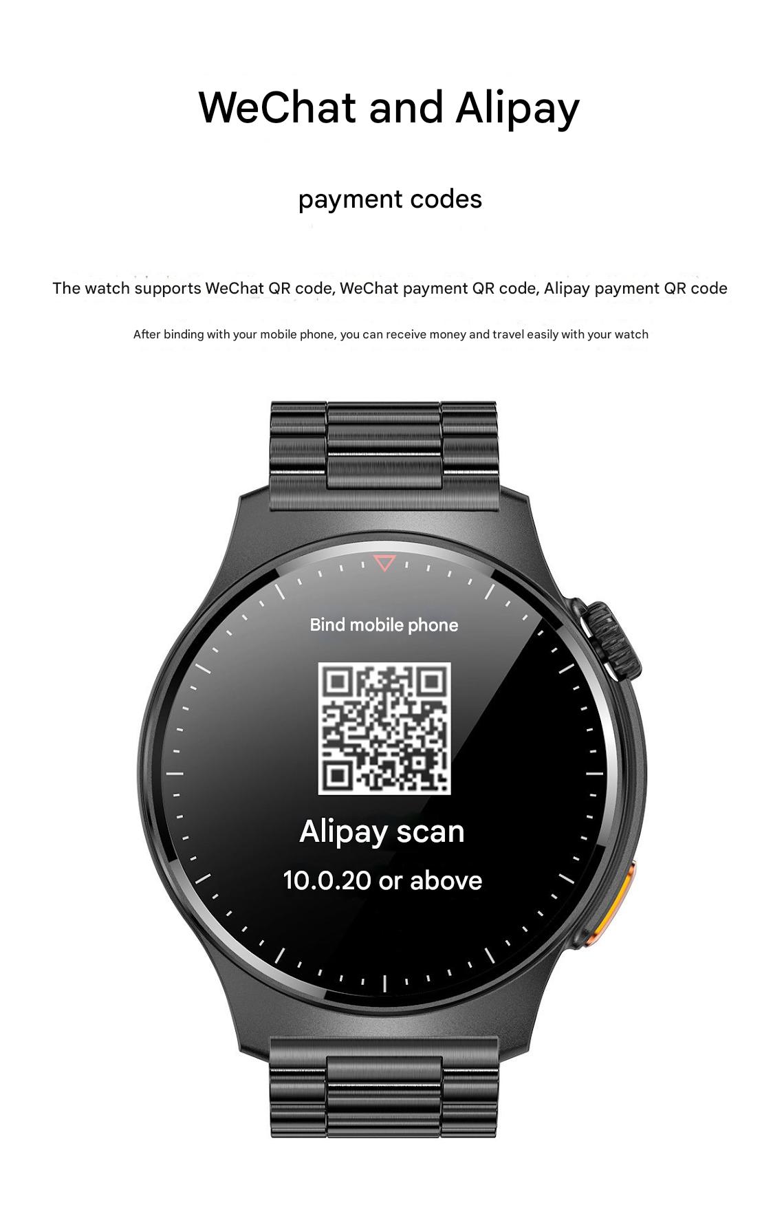 QW49 Smartwatch showing fitness metrics