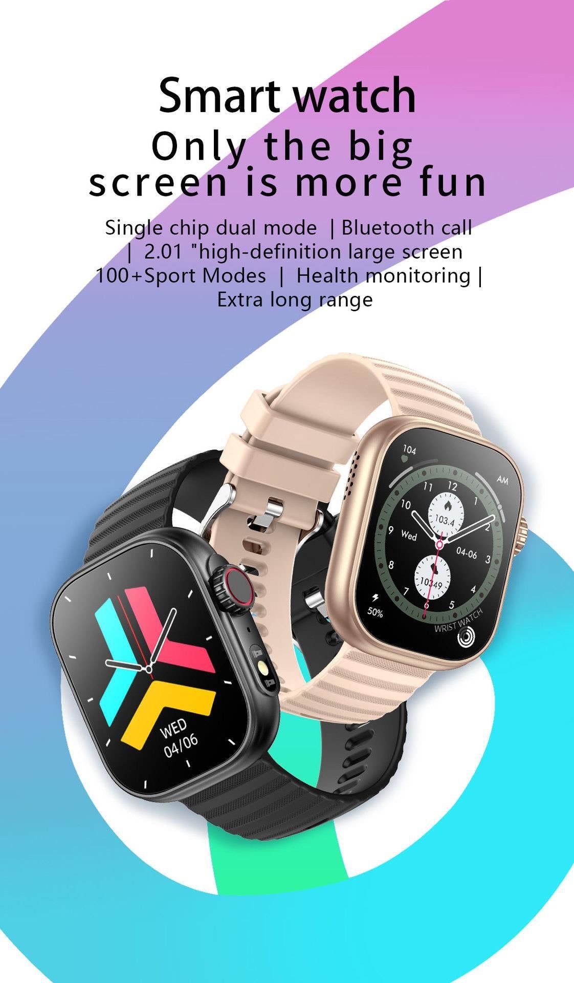 Smartwatch designed for fitness enthusiasts