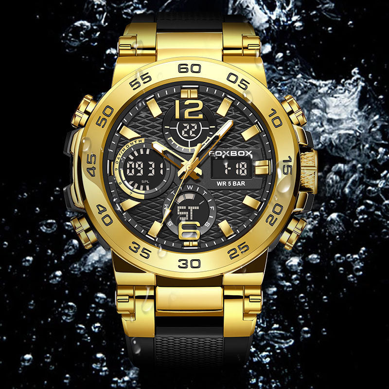 Dual display feature of FOXBOX sports watch