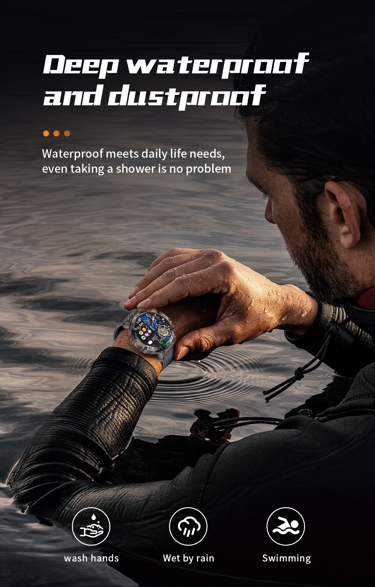 Sporty smartwatch design with vibrant colours