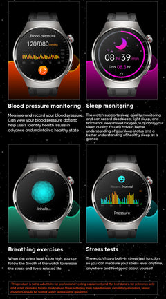 LIGE smartwatch with AMOLED screen front view