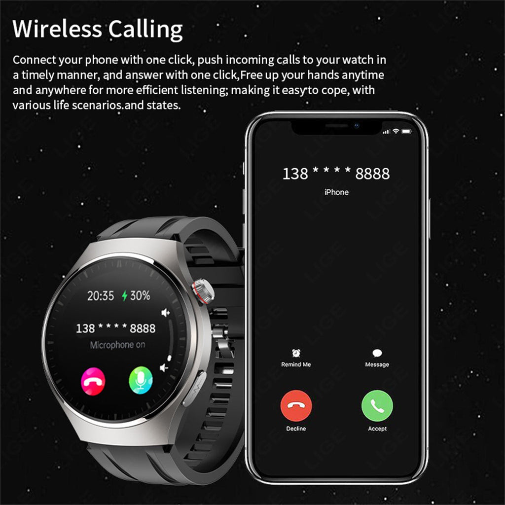 LIGE smartwatch water-resistant design