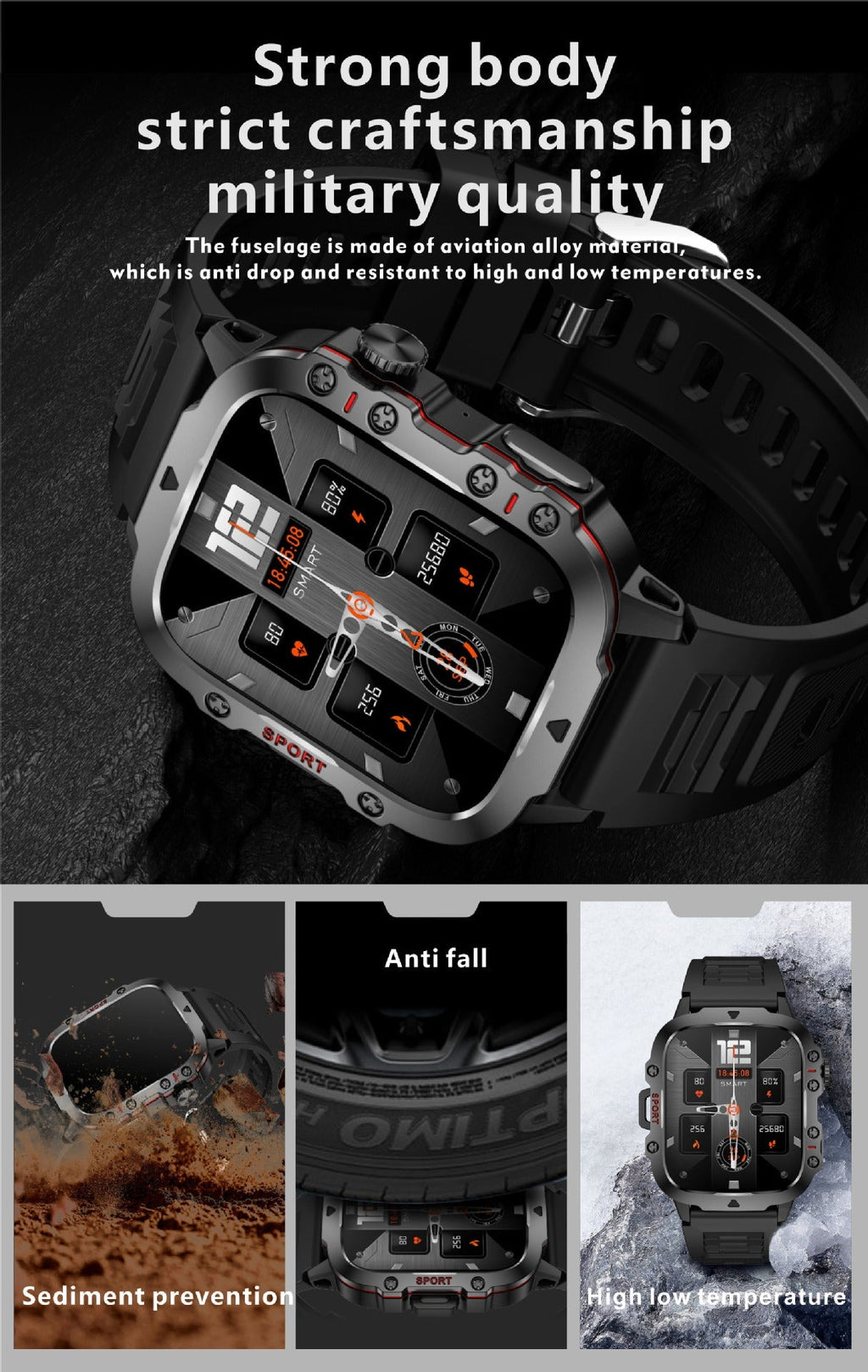 Smartwatch for active lifestyle with Bluetooth connectivity