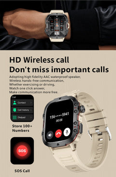 Durable waterproof smartwatch for swimming