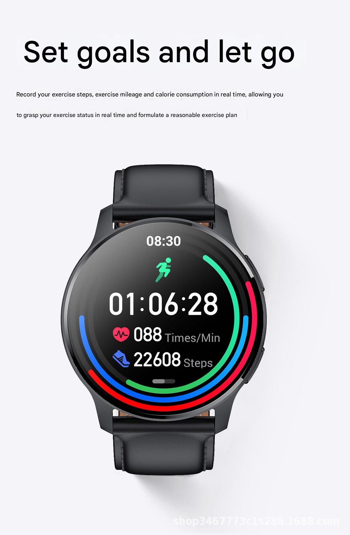 I50 smartwatch with silicone strap