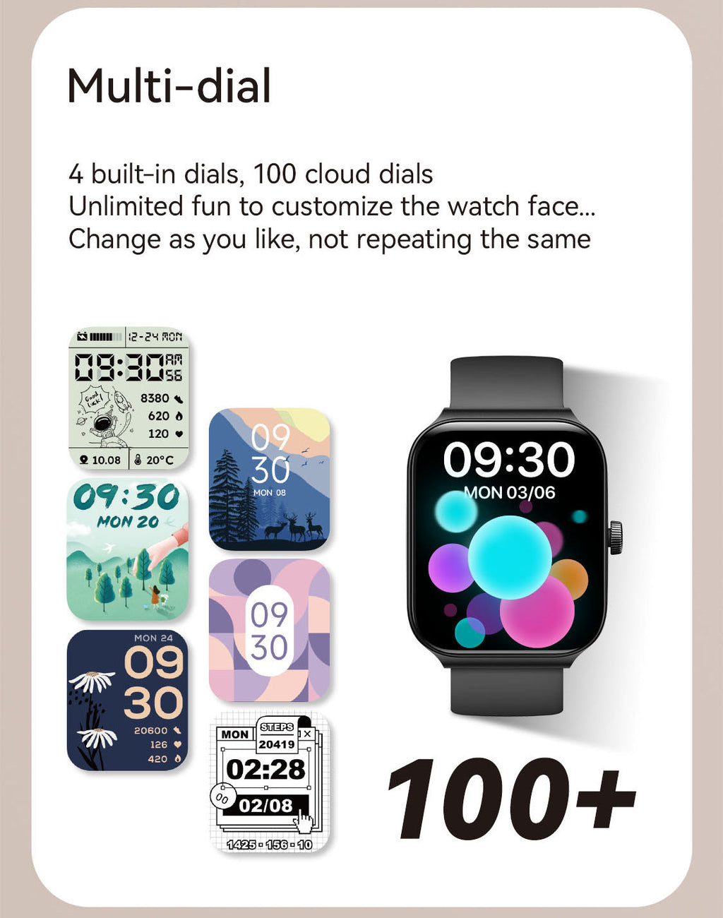 LIGE Smart Watch notifications on wrist