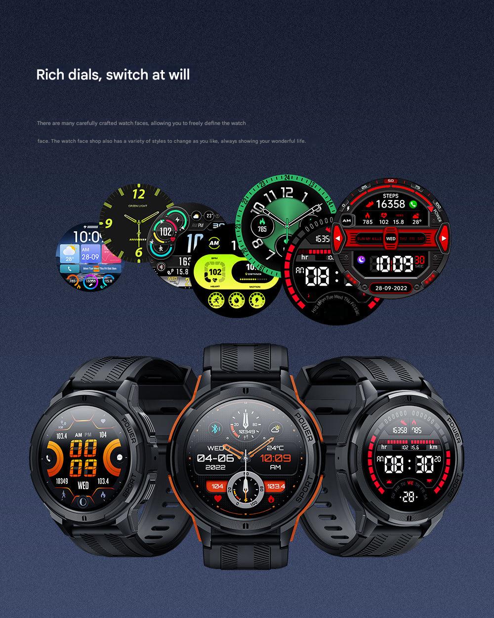 C25 smartwatch showcasing waterproof design