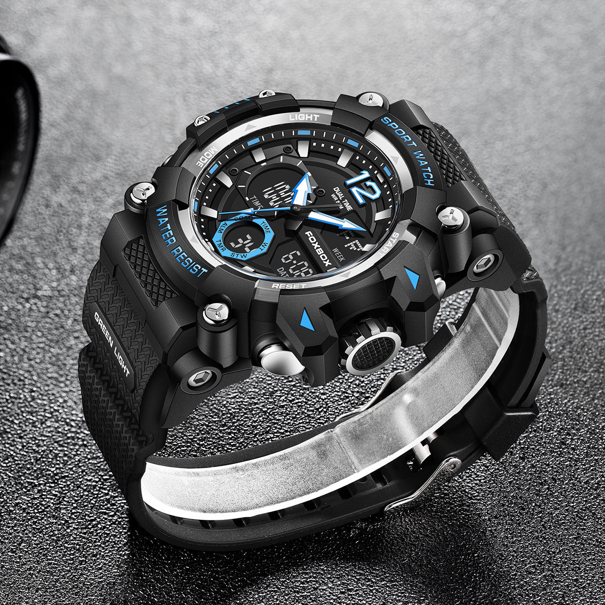 waterproof sport watch displayed underwater