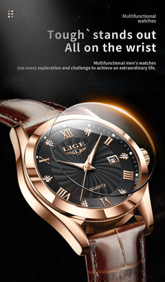 Elegant wristwatch for business and casual wear