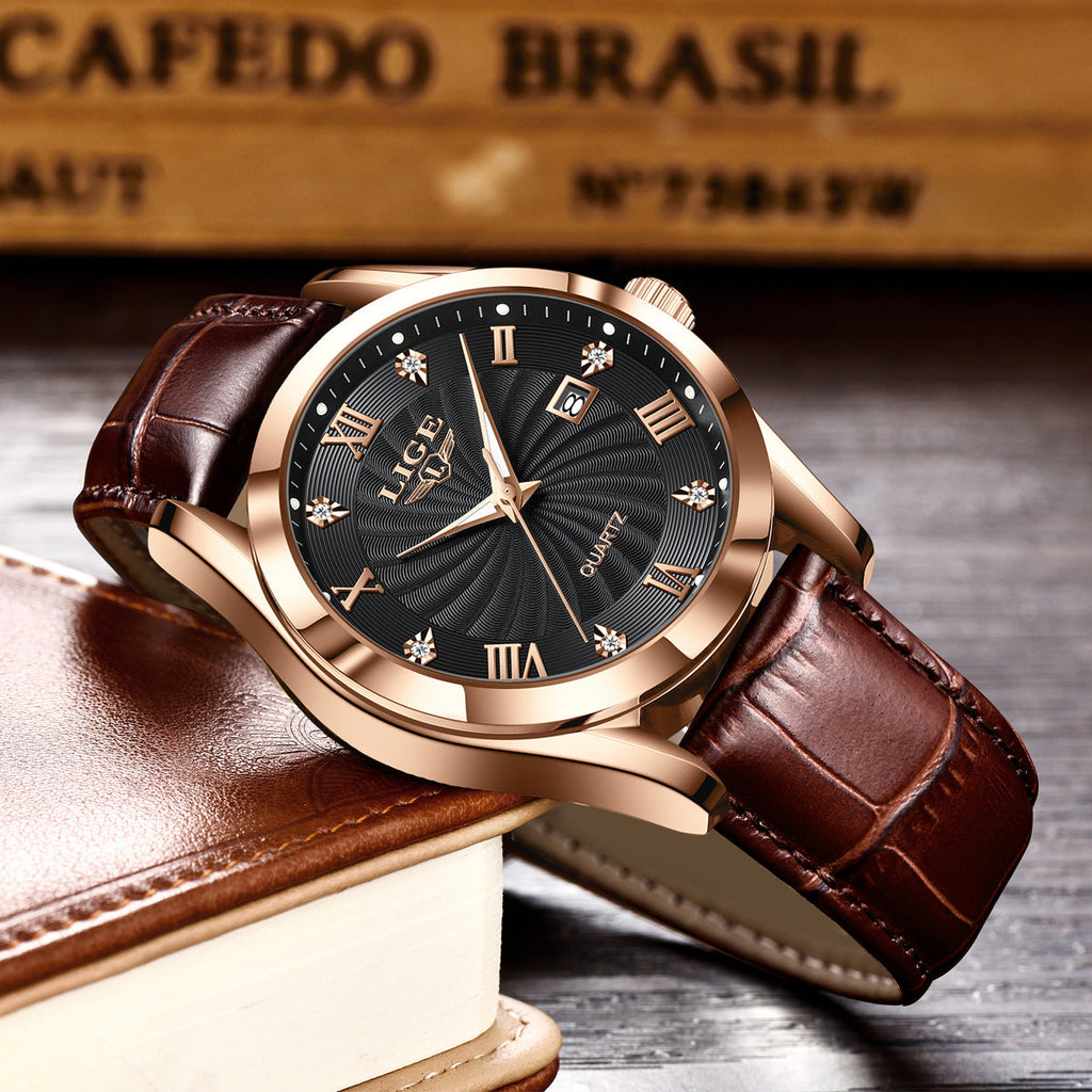 Elegant wristwatch for business and casual wear