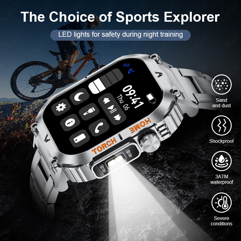 Smartwatch displaying health metrics