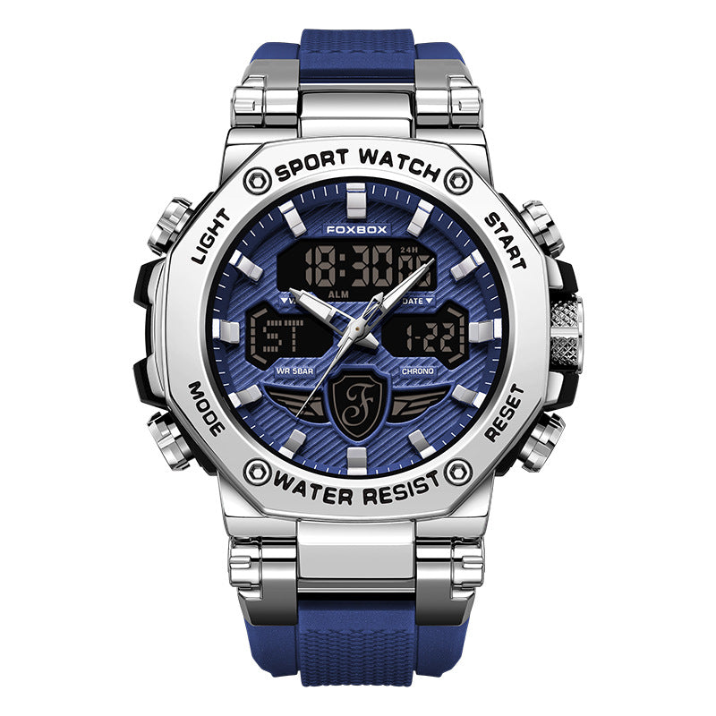 Close-up of multifunctional watch display