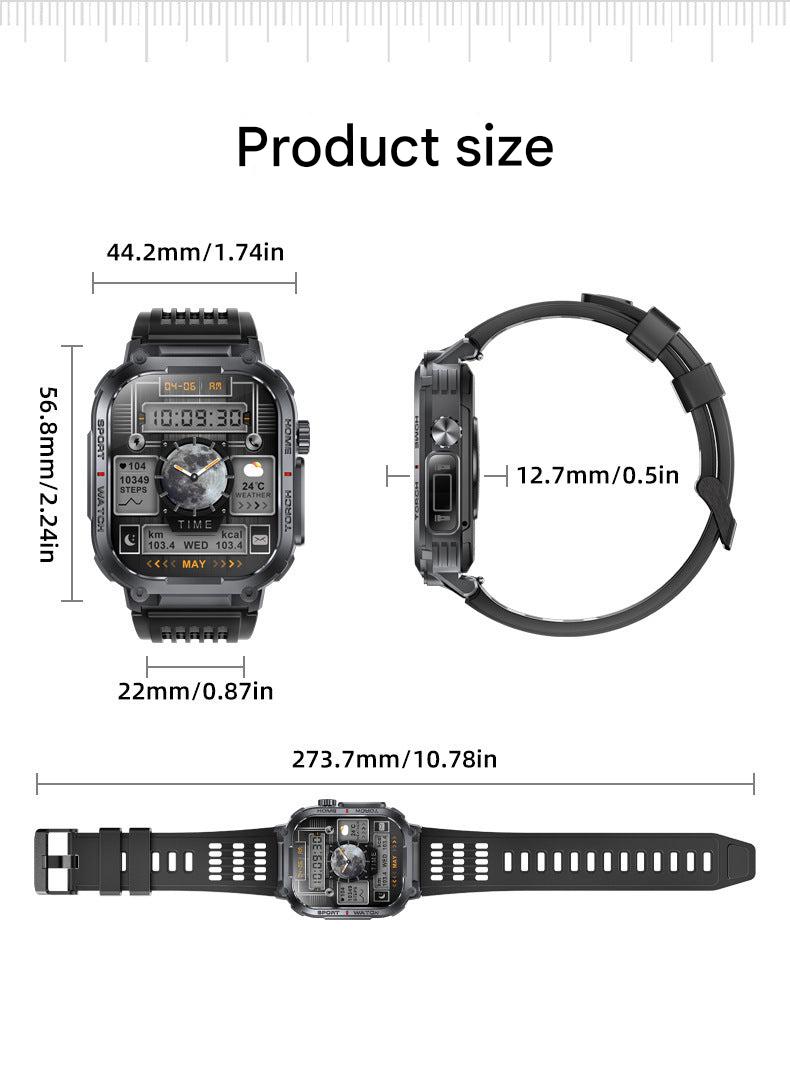 Smartwatch displaying heart rate monitoring feature
