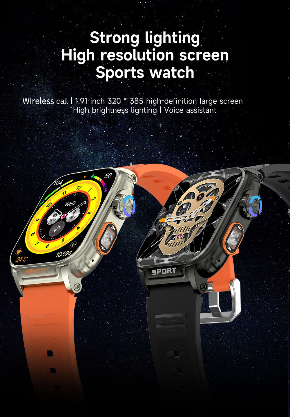LIGE multifunctional outdoor sports smart watch