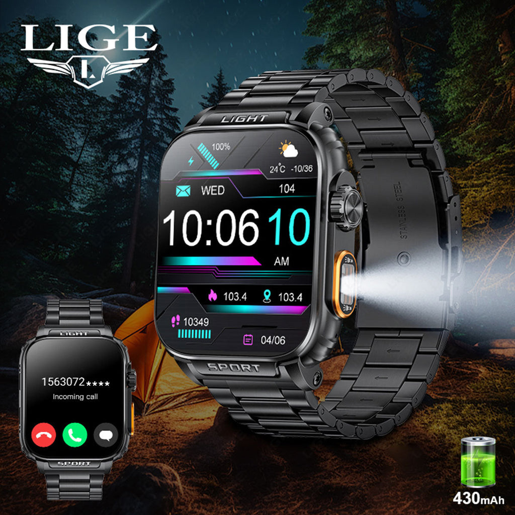 LIGE multifunctional outdoor sports smart watch