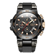 Various colour options of LIGE quartz watch