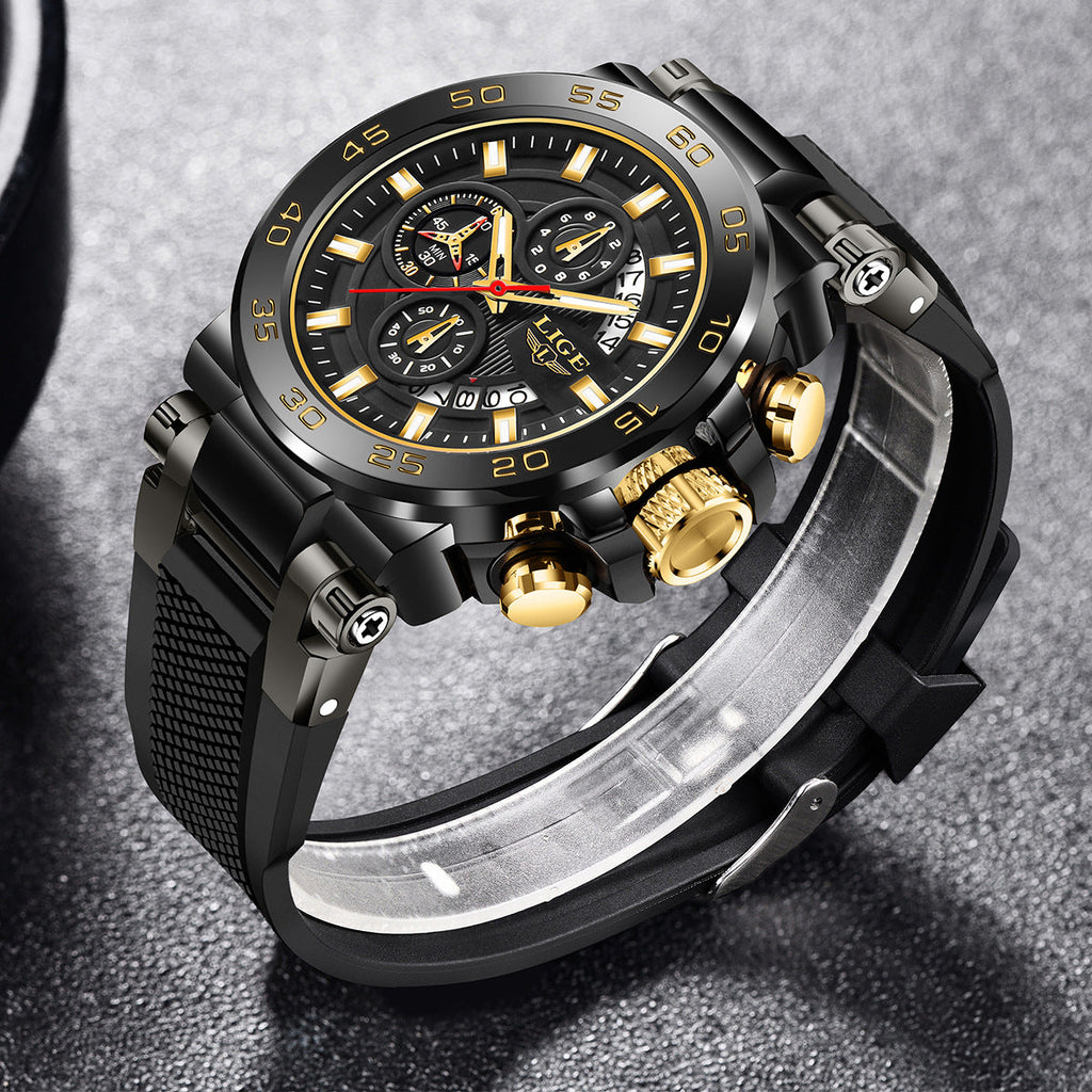 LIGE watch on wrist in casual setting