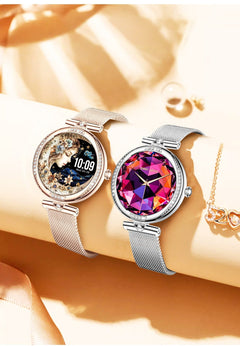 Close-up of Smart Health Watch tracking activity