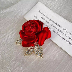 Stunning rose brooch for weddings