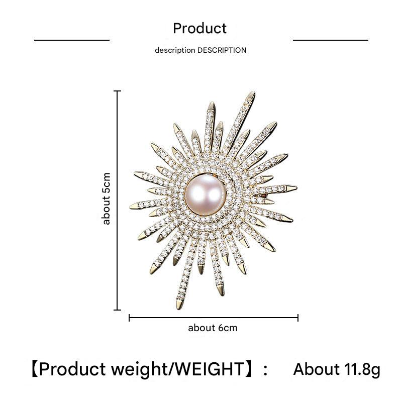 Lightweight floral brooch for modern styles
