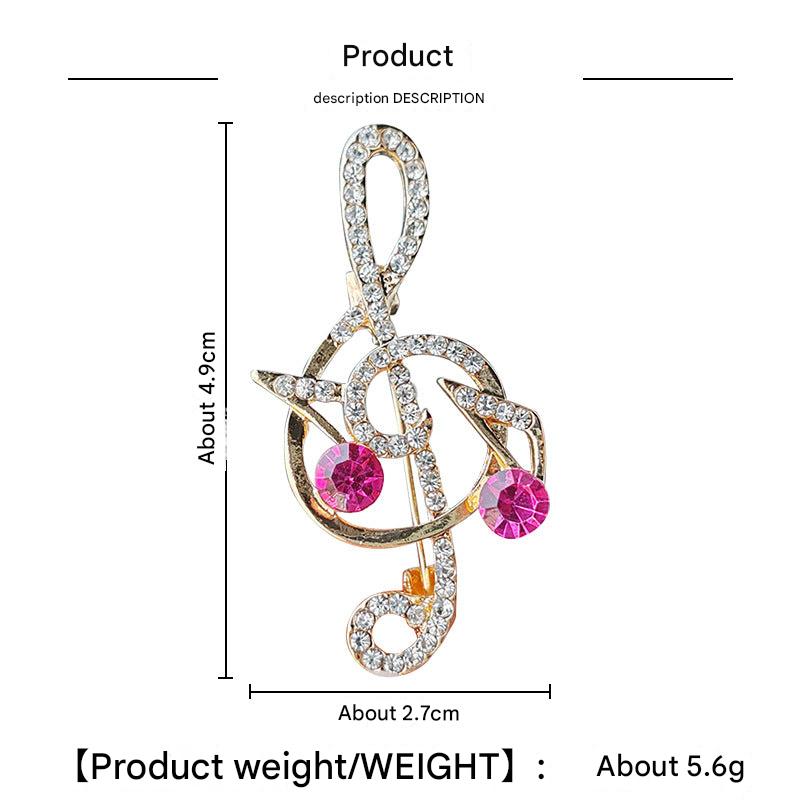 Creative Musical Note Brooch Image 9