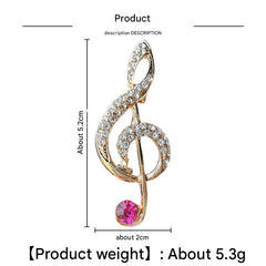 Creative Musical Note Brooch Image 10