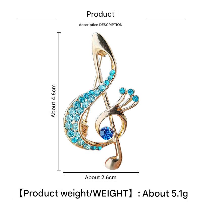 Creative Musical Note Brooch Image 5