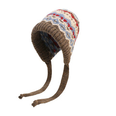 Warm beanie in various colours displayed
