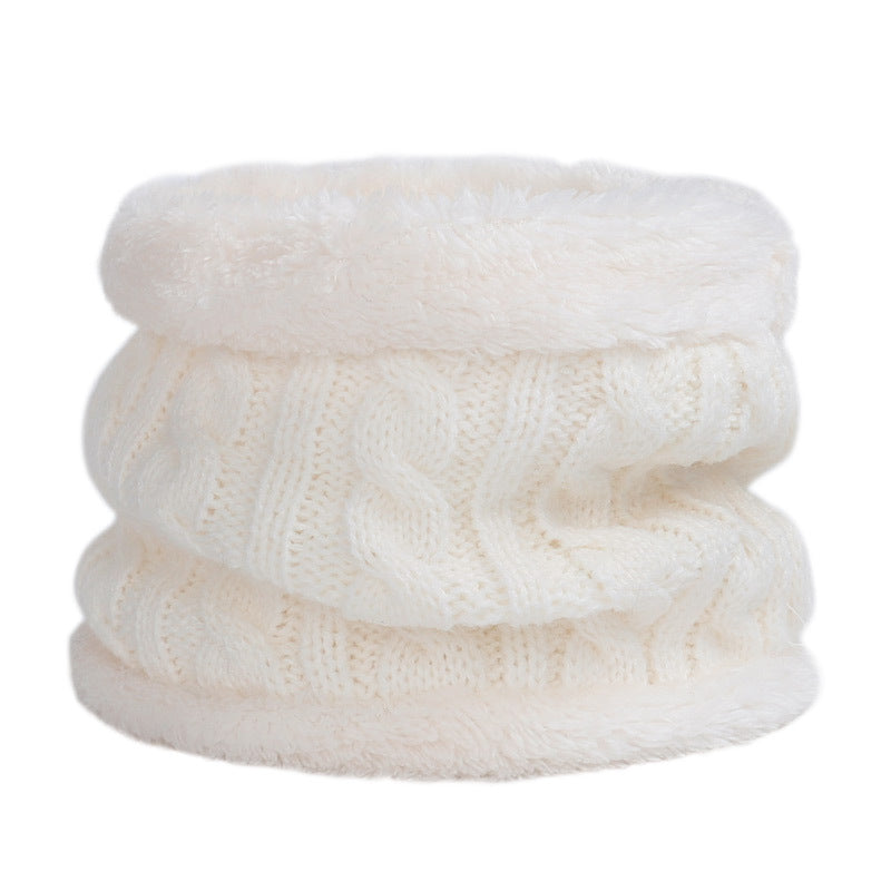 Kids winter knit hat with pom-pom in yellow