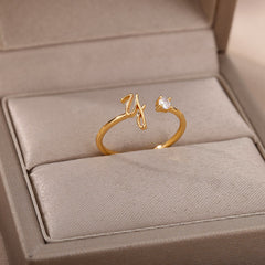 multiple alphabet rings showcasing letters
