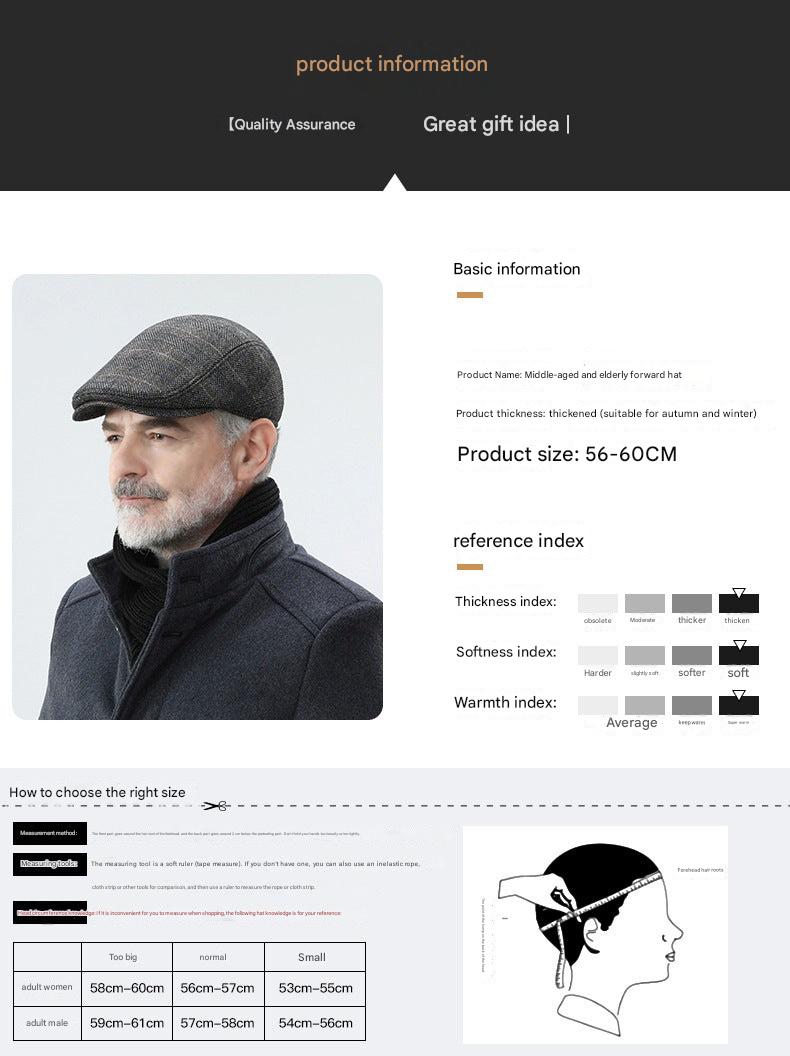 Trendy beret hat with ear protection