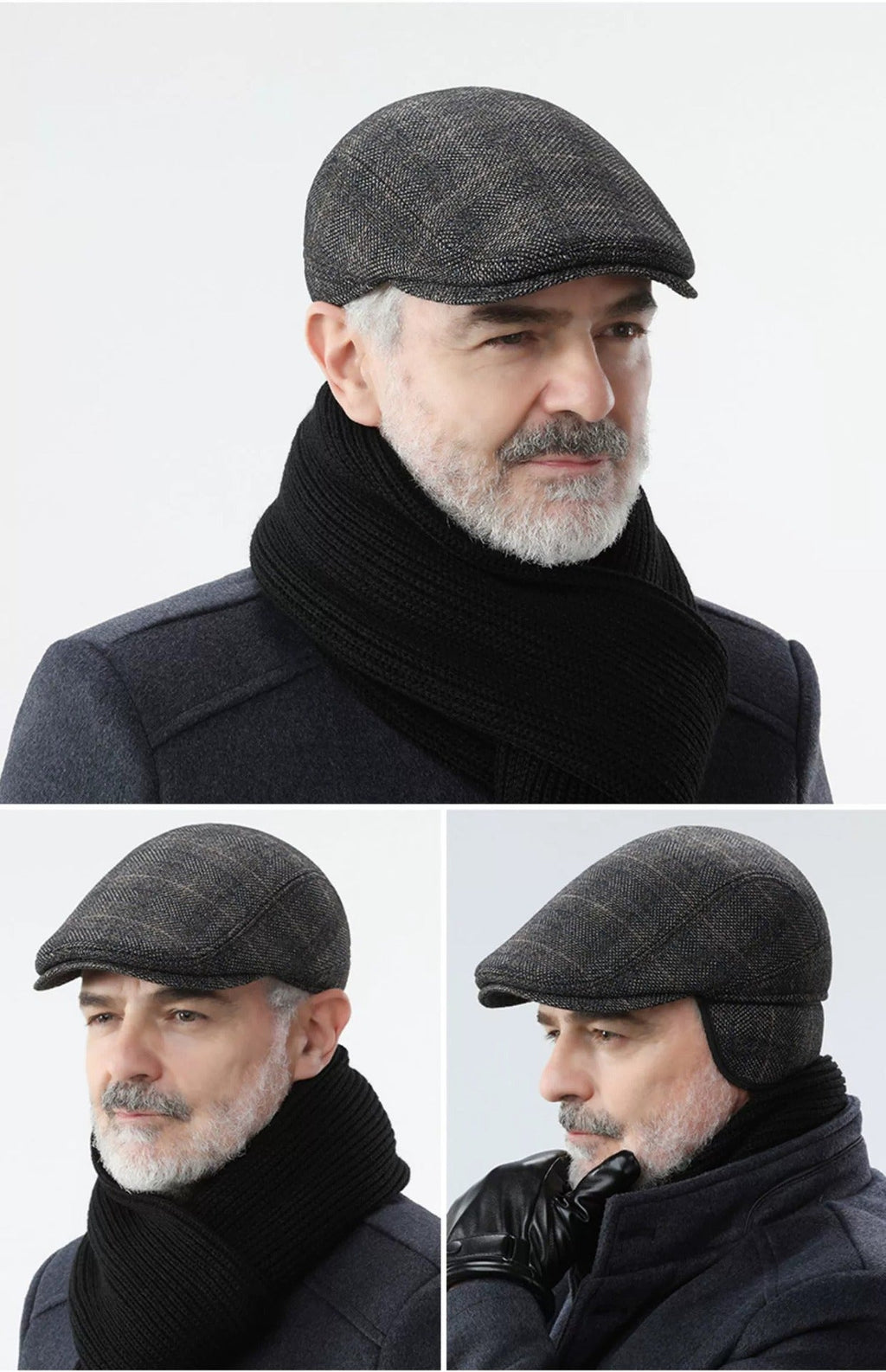 Wool blend beret hat in different colours
