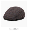 Men's winter beret hat in grey