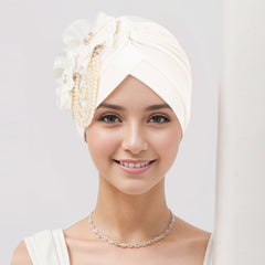 Versatile headwear for all seasons in floral
