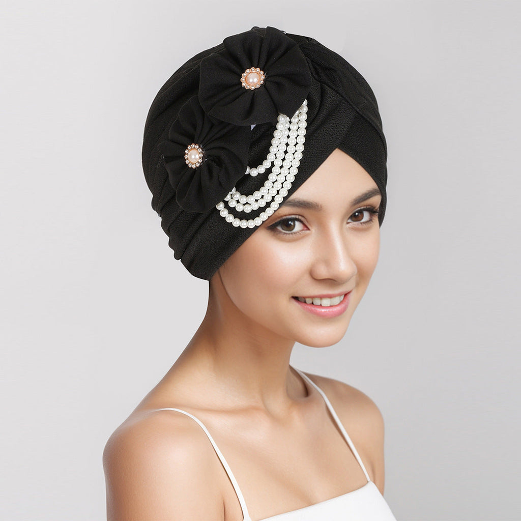 Gift-ready floral accessorised hijab cap