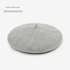 Kids wool beret hat image 9
