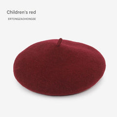 Kids wool beret hat image 9