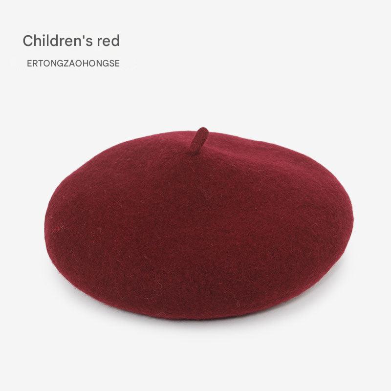 Kids wool beret hat image 9