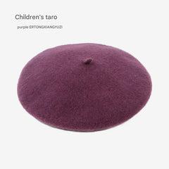 Kids wool beret hat image 8