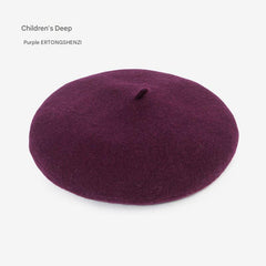 Kids wool beret hat image 2