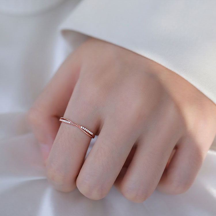 Close-up of stylish women's ring design