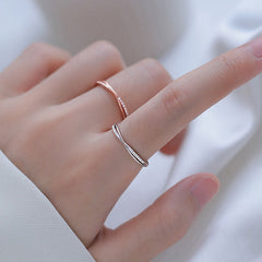 Detailed view of copper geometric ring
