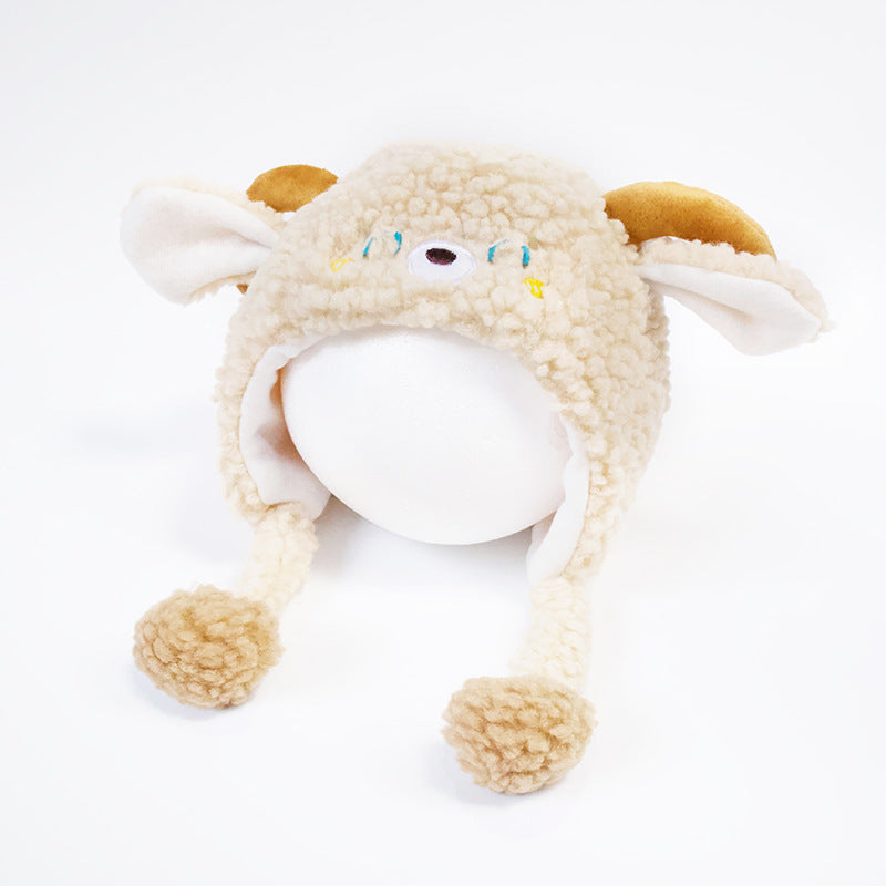 Baby beanie with ear protection feature