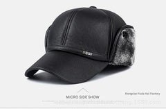 Men's winter baseball cap in grey